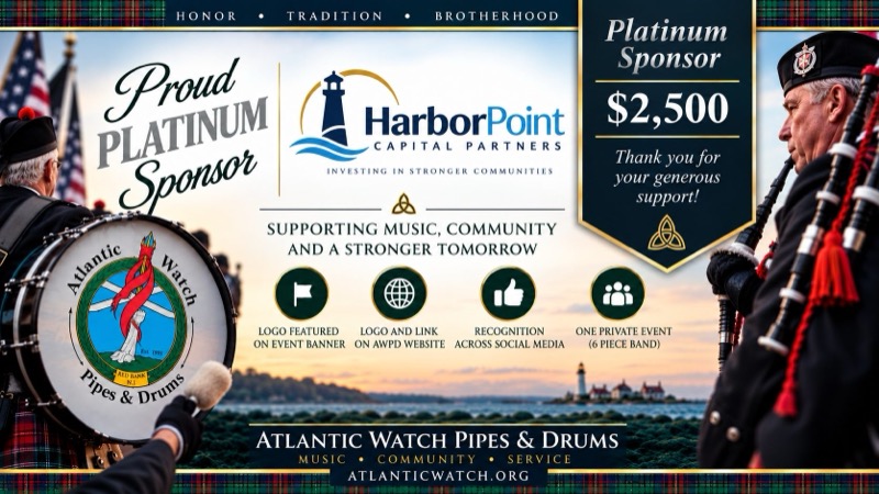 Sample Platinum sponsor recognition banner